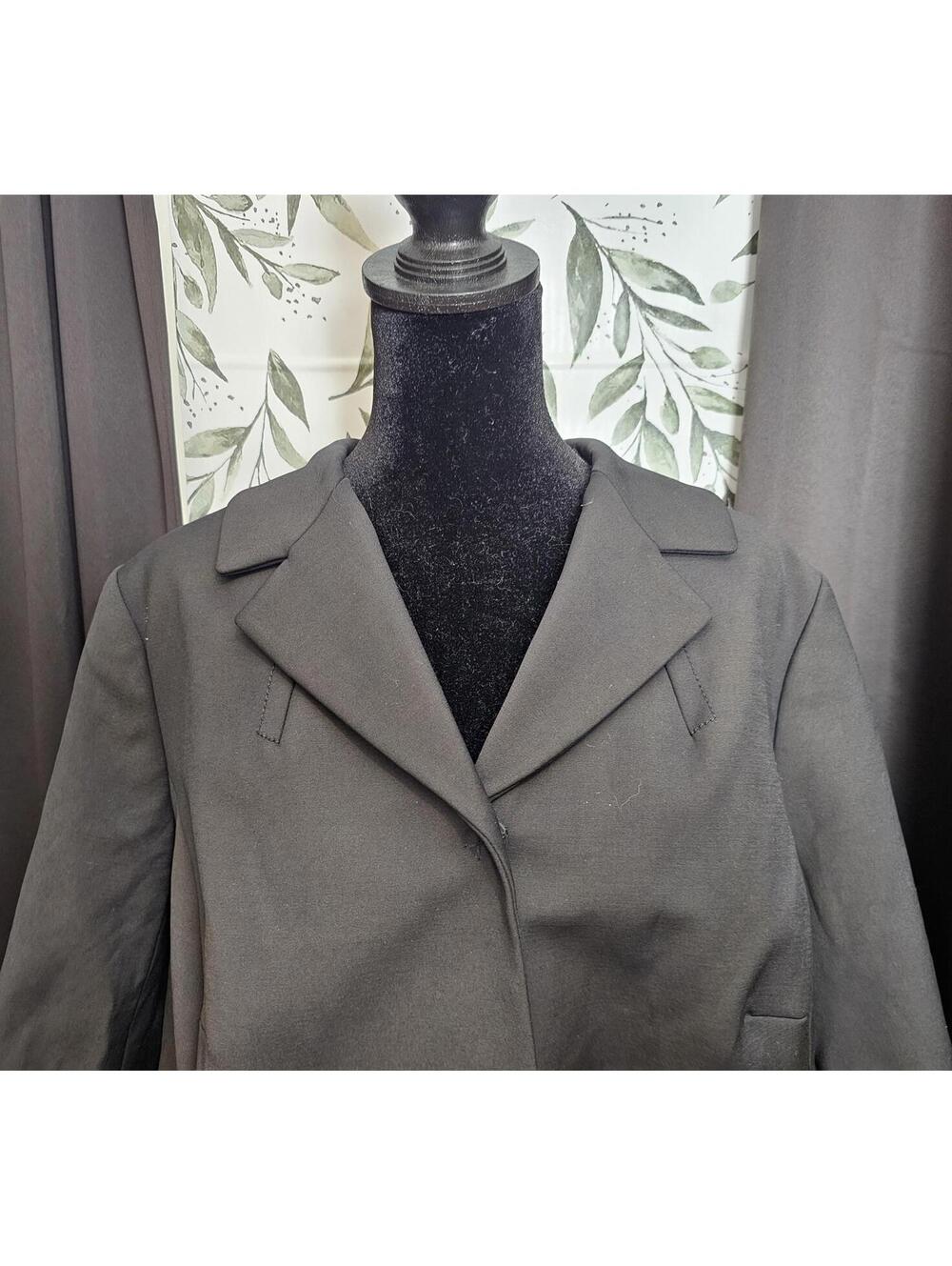 Talbots Jacket Black Womens Size 16W Tailored Blazer